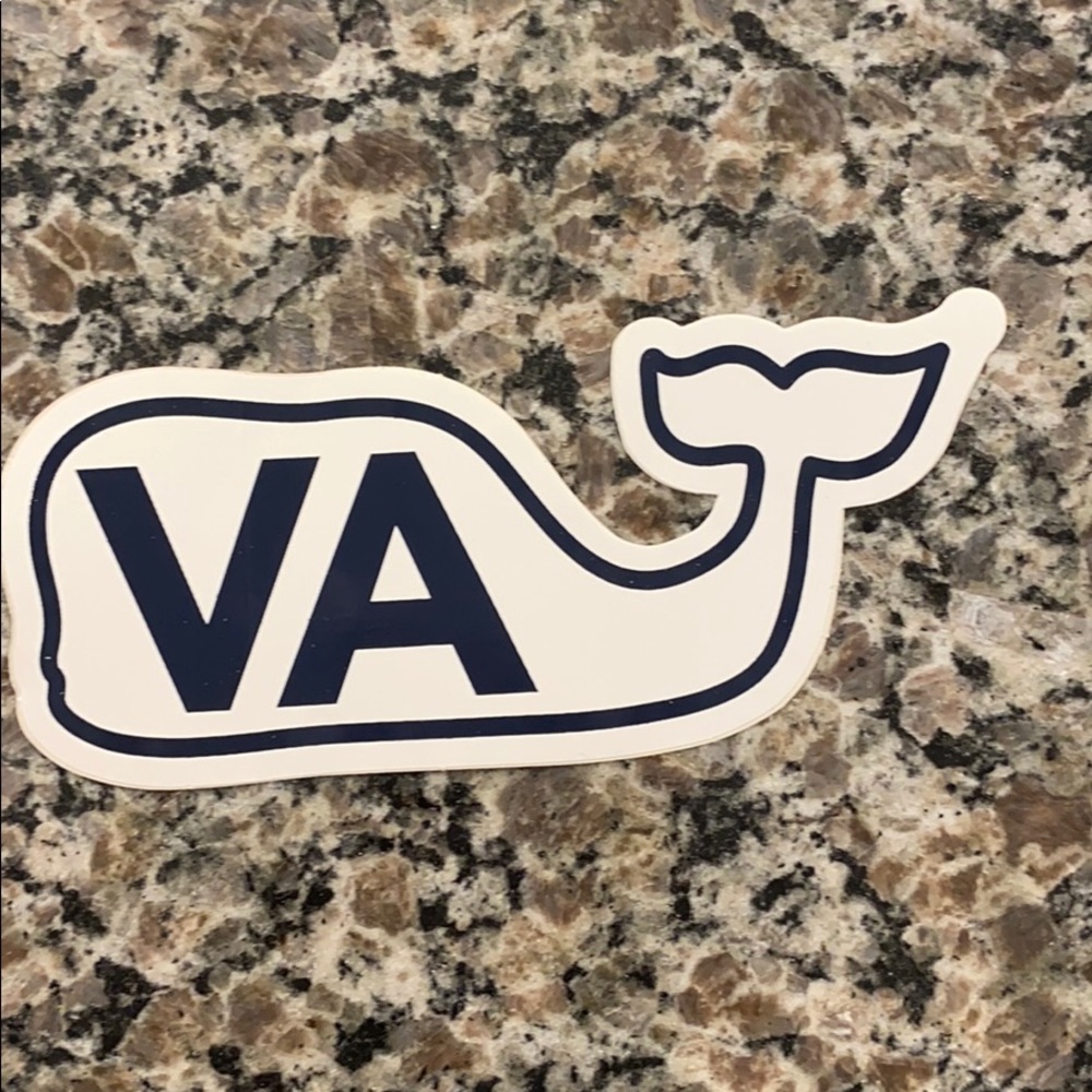Vineyard Vines Virginia whale sticker